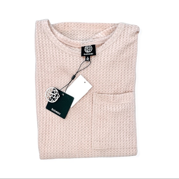 BOBEAU Thermal Pocket Tunic in Pink Blush - Picture 2 of 3